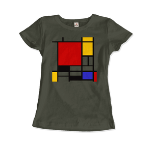 Piet Mondrian - Composition with Red, Yellow, and Blue - 1942 Artwork T-Shirt - Art-O-Rama Shop