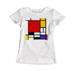 Piet Mondrian - Composition with Red, Yellow, and Blue - 1942 Artwork T-Shirt