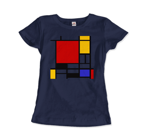 Piet Mondrian - Composition with Red, Yellow, and Blue - 1942 Artwork T-Shirt - Art-O-Rama Shop
