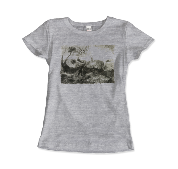 Pollock - Haymaking 1947 Artwork T-Shirt - Women (Fitted) / Heather Grey / S - T-Shirt