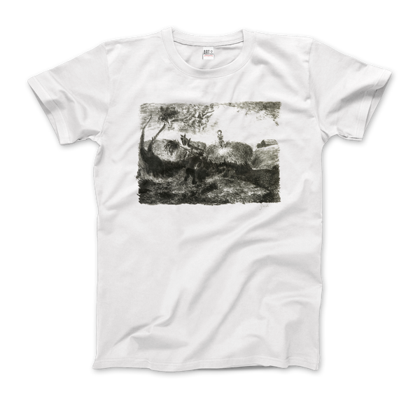 Pollock - Haymaking 1947 Artwork T-Shirt - Men (Unisex) / White / S - T-Shirt