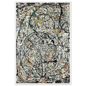 Pollock - Watery Paths 1947 Artwork Poster - Matte / 24 x 36″ (60 x 90cm) / White - Poster