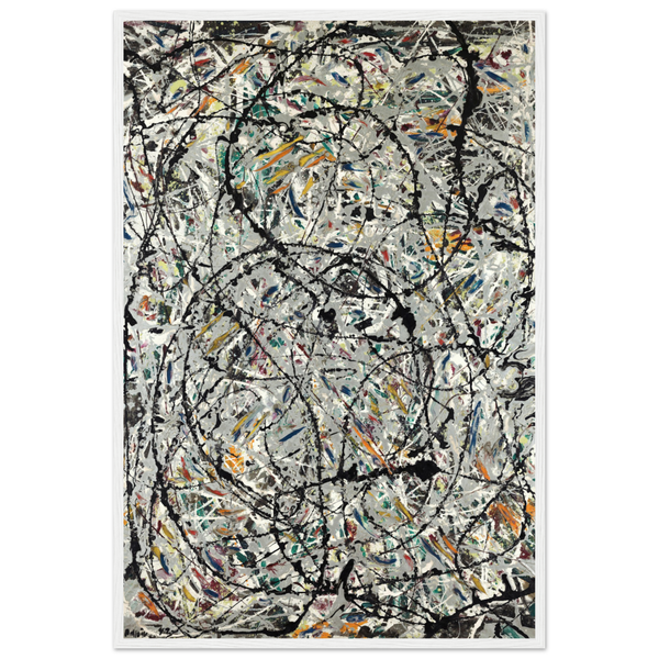 Pollock - Watery Paths 1947 Artwork Poster - Matte / 24 x 36″ (60 x 90cm) / White - Poster