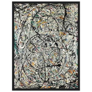 Pollock - Watery Paths 1947 Artwork Poster - Matte / 18 x 24″ (45 x 60cm) / Black - Poster