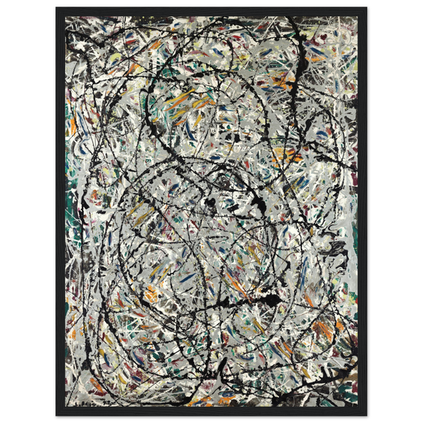 Pollock - Watery Paths 1947 Artwork Poster - Matte / 18 x 24″ (45 x 60cm) / Black - Poster