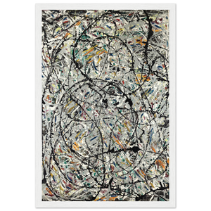 Pollock - Watery Paths 1947 Artwork Poster - Matte / 12 x 18″ (30 x 45cm) / White - Poster