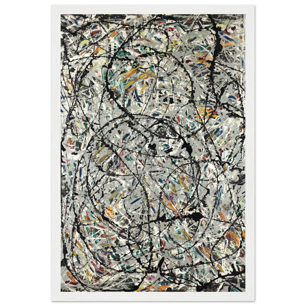Pollock - Watery Paths 1947 Artwork Poster - Matte / 12 x 18″ (30 x 45cm) / White - Poster