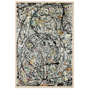 Pollock - Watery Paths 1947 Artwork Poster - Matte / 24 x 36″ (60 x 90cm) / Wood - Poster