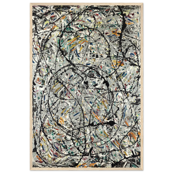 Pollock - Watery Paths 1947 Artwork Poster - Matte / 24 x 36″ (60 x 90cm) / Wood - Poster