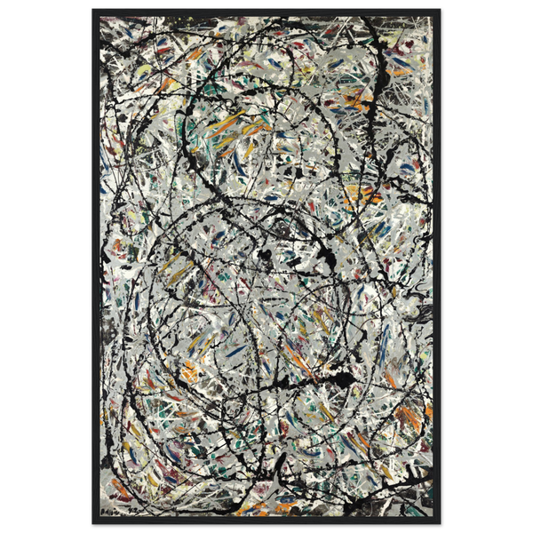 Pollock - Watery Paths 1947 Artwork Poster - Matte / 24 x 36″ (60 x 90cm) / Black - Poster