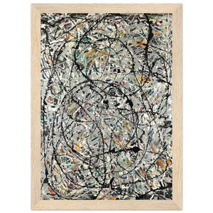 Pollock - Watery Paths 1947 Artwork Poster - Matte / 8 x 12″ (21 x 29.7cm) / Wood - Poster