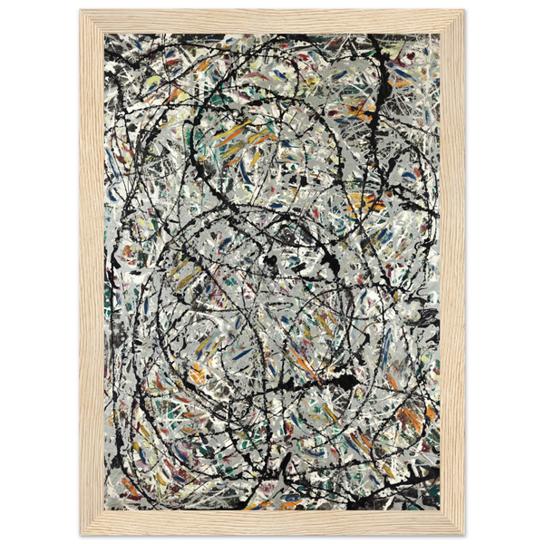 Pollock - Watery Paths 1947 Artwork Poster - Matte / 8 x 12″ (21 x 29.7cm) / Wood - Poster