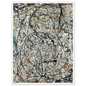 Pollock - Watery Paths 1947 Artwork Poster - Matte / 18 x 24″ (45 x 60cm) / White - Poster