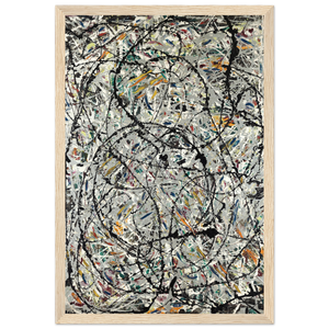 Pollock - Watery Paths 1947 Artwork Poster - Matte / 12 x 18″ (30 x 45cm) / Wood - Poster