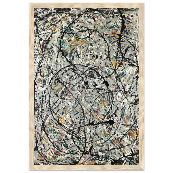 Pollock - Watery Paths 1947 Artwork Poster - Matte / 12 x 18″ (30 x 45cm) / Wood - Poster