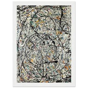 Pollock - Watery Paths 1947 Artwork Poster - Matte / 8 x 12″ (21 x 29.7cm) / White - Poster