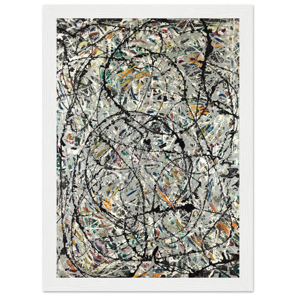Pollock - Watery Paths 1947 Artwork Poster - Matte / 8 x 12″ (21 x 29.7cm) / White - Poster