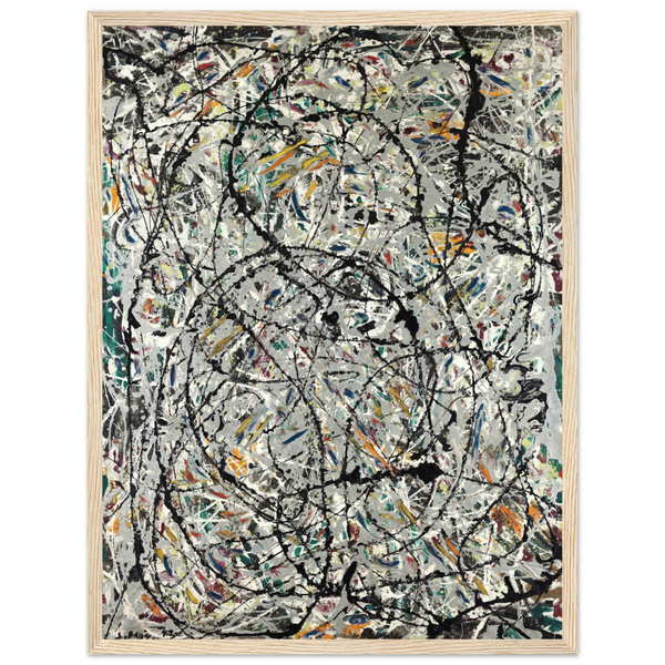 Pollock - Watery Paths 1947 Artwork Poster - Matte / 18 x 24″ (45 x 60cm) / Wood - Poster