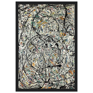 Pollock - Watery Paths 1947 Artwork Poster - Matte / 12 x 18″ (30 x 45cm) / Black - Poster