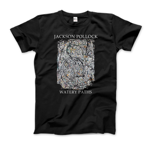 Pollock - Watery Paths 1947 Artwork T-Shirt - Men (Unisex) / Black / S - T-Shirt