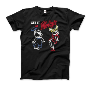 Camiseta con logotipo de neón de Strip Club de Porky's