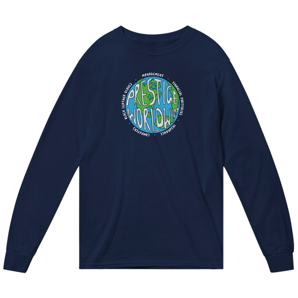 Prestige Worldwide Step Brothers Long Sleeve Shirt - Navy / Small - Long Sleeve Shirt