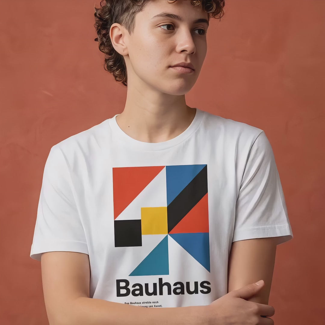 Girl Wearing Bauhaus T-Shirt From Artorama Shop Video