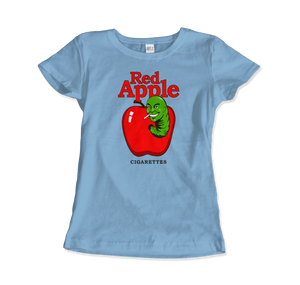 Red Apple Cigarettes T-Shirt - Women (Fitted) / Light Blue / S - T-Shirt