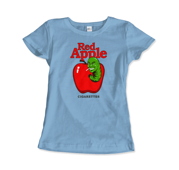 Red Apple Cigarettes T-Shirt - Women (Fitted) / Light Blue / S - T-Shirt