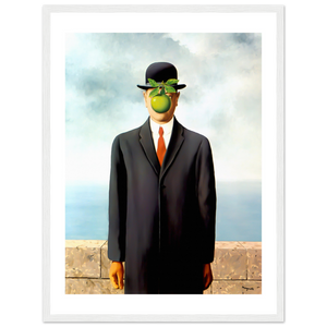 Rene Magritte The Son of Man 1964 Artwork Poster - Matte / 18 x 24″ (45 60cm) White