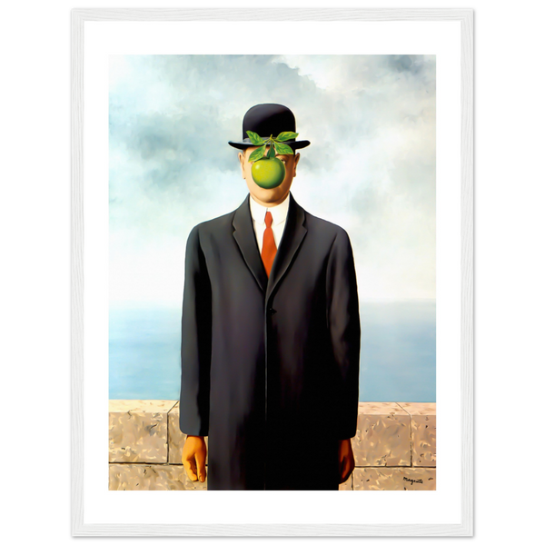 Rene Magritte The Son of Man 1964 Artwork Poster - Matte / 18 x 24″ (45 60cm) White