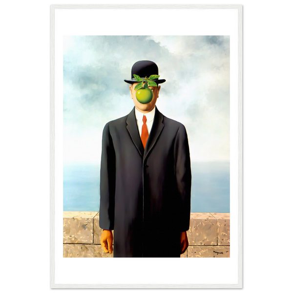 Rene Magritte The Son of Man 1964 Artwork Poster - Matte / 24 x 36″ (60 90cm) White