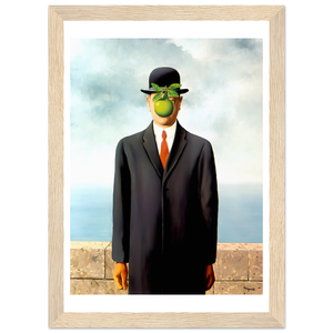 Rene Magritte The Son of Man 1964 Artwork Poster - Matte / 8 x 12″ (21 29.7cm) Wood