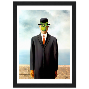 Rene Magritte The Son of Man 1964 Artwork Poster - Matte / 8 x 12″ (21 29.7cm) Black