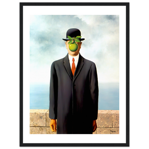 Rene Magritte The Son of Man 1964 Artwork Poster - Matte / 18 x 24″ (45 60cm) Black