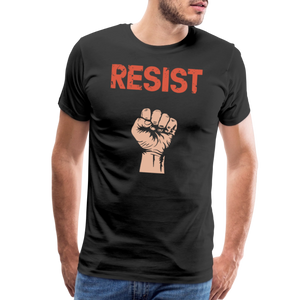 Resist - Raised Fist with Distressed Design T-Shirt - T-Shirt