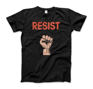 Resist - Raised Fist with Distressed Design T-Shirt - Men (Unisex) / Black / S - T-Shirt
