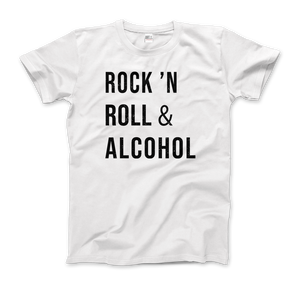 Rock’n Roll & Alcohol T-Shirt - Men (Unisex) / White / S - T-Shirt