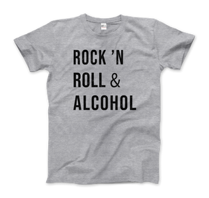 Rock’n Roll & Alcohol T-Shirt - Men (Unisex) / Heather Grey / S - T-Shirt