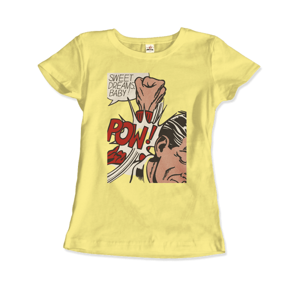 Roy Fox Lichtenstein, Sweet Dreams Baby! 1965 T-Shirt - Women / Spring Yellow / Small by Art-O-Rama