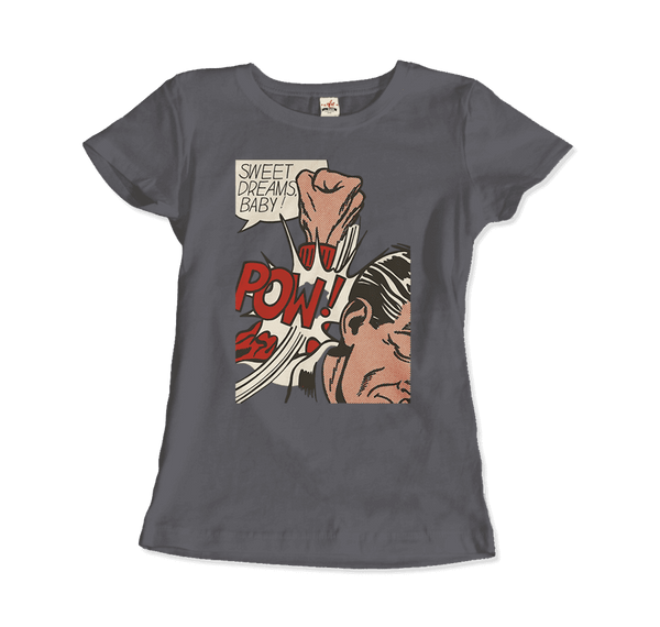 Roy Fox Lichtenstein, Sweet Dreams Baby! 1965 T-Shirt - Women / Charcoal / Small by Art-O-Rama