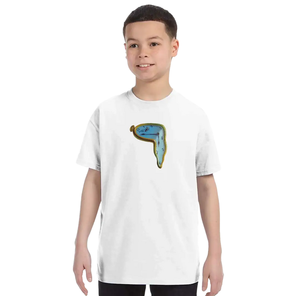 Salvador Dali - Melting Watch Artwork - Youth / White / S - T-Shirt