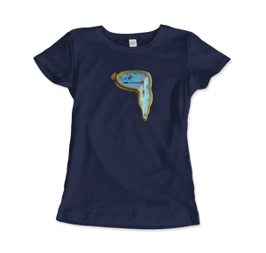 Salvador Dali - Melting Watch Artwork - Women (Fitted) / Navy / S - T-Shirt