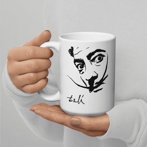 Salvador Dali Portrait Sketch Artwork Mug - Mug