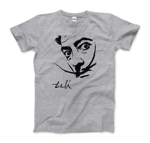 Salvador Dali Portrait Sketch Artwork T-Shirt - Art-O-Rama Shop