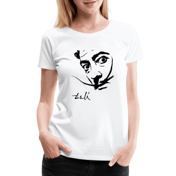 Salvador Dali Portrait Sketch Artwork T-Shirt - T-Shirt