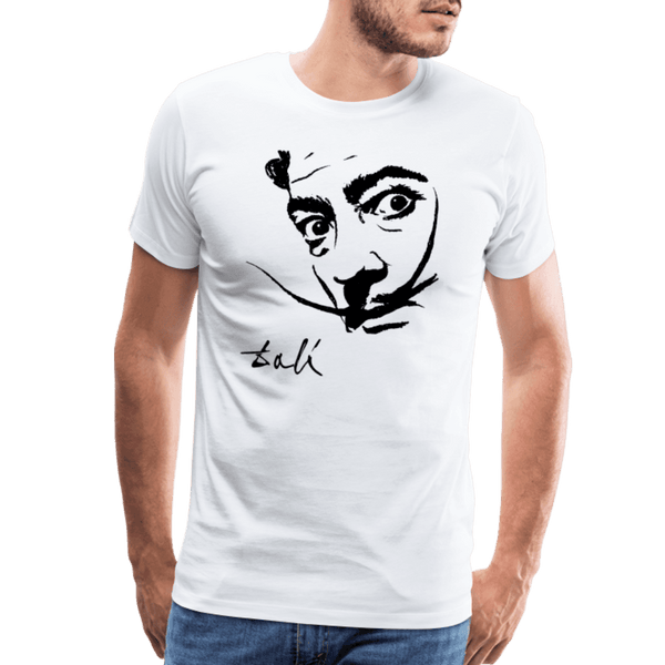 Salvador Dali Portrait Sketch Artwork T-Shirt - T-Shirt
