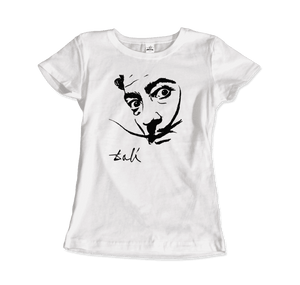 Salvador Dali Portrait Sketch Artwork T-Shirt