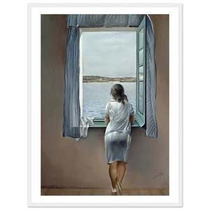 Salvador Dali Young Woman at a Window Artwork Poster - Matte / 18 x 24″ (45 x 60cm) / White - Poster