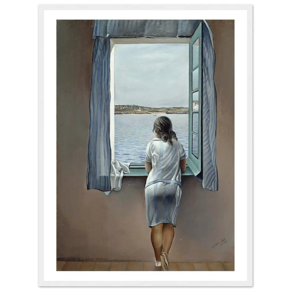 Salvador Dali Young Woman at a Window Artwork Poster - Matte / 18 x 24″ (45 x 60cm) / White - Poster